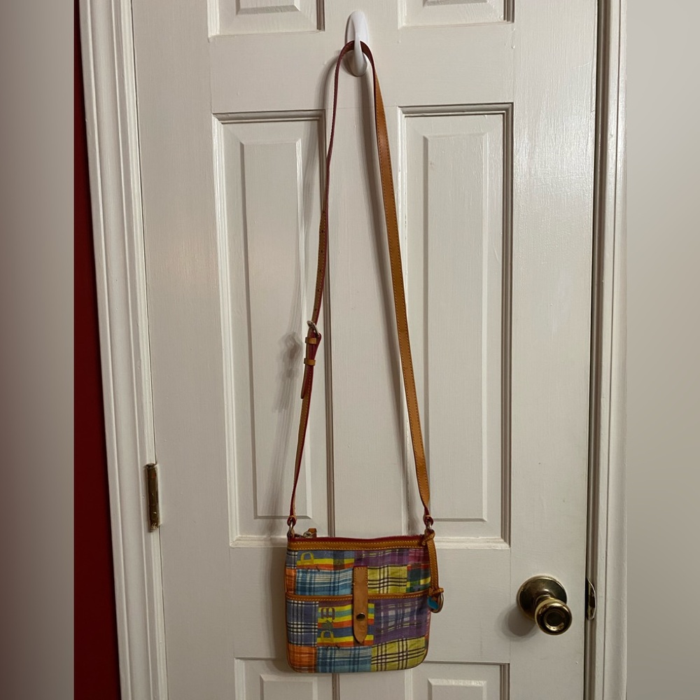 Dooney Bourke Picnic Ants Madeas Canvas Leather Crossbody